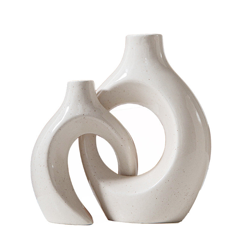 Abstract Ceramic Candle Holder