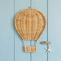 Rattan Hot Air Balloon Wall Decor
