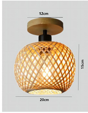 Bamboo Woven Wall Lamp
