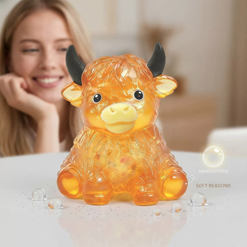 Glitter Highland Cow Squishy