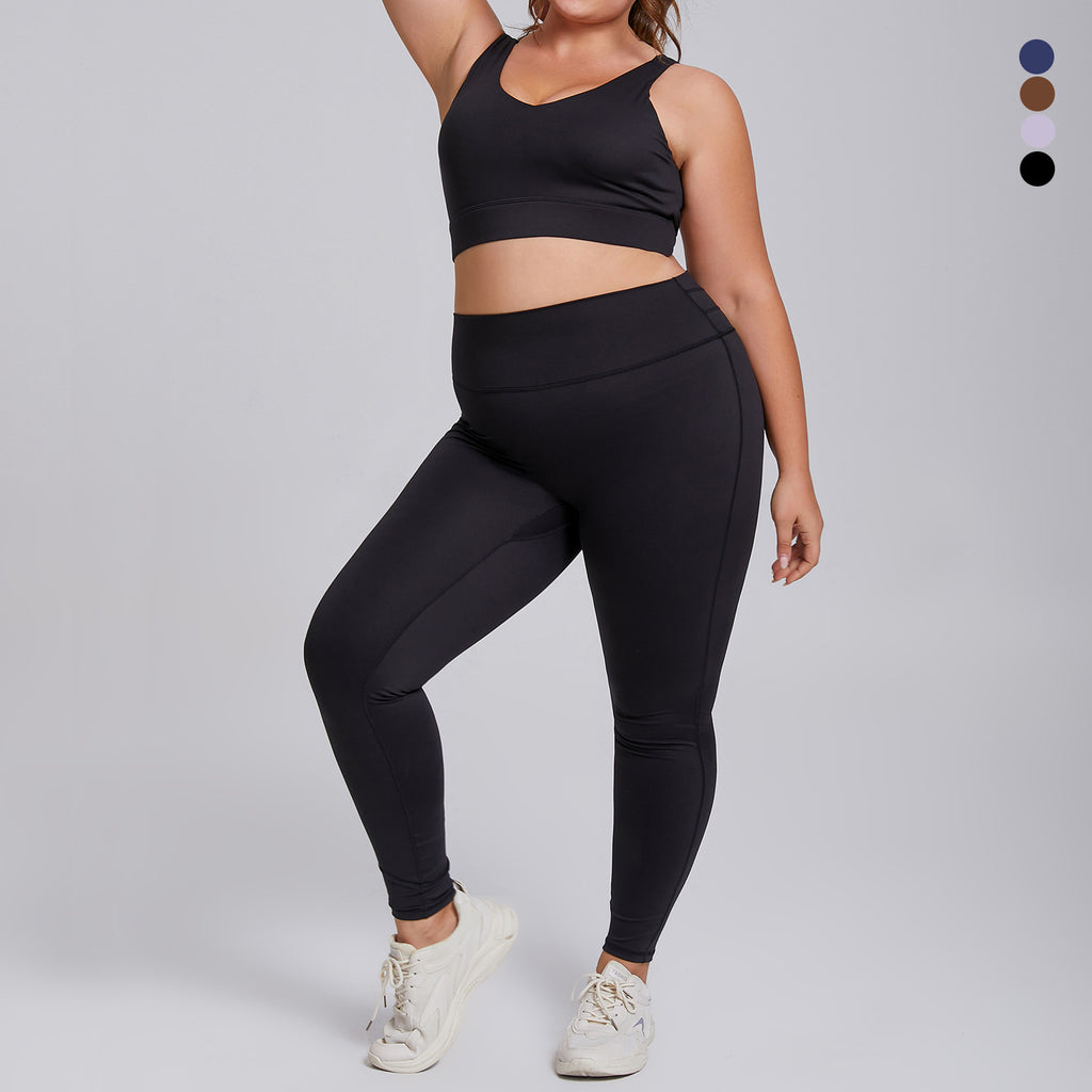 High elasticity yoga fitness suit yoga suit set running shockproof sportswear