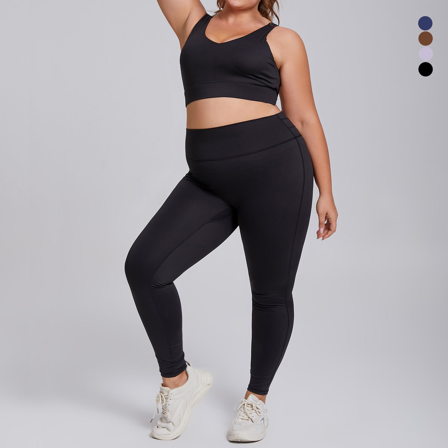 High elasticity yoga fitness suit yoga suit set running shockproof sportswear