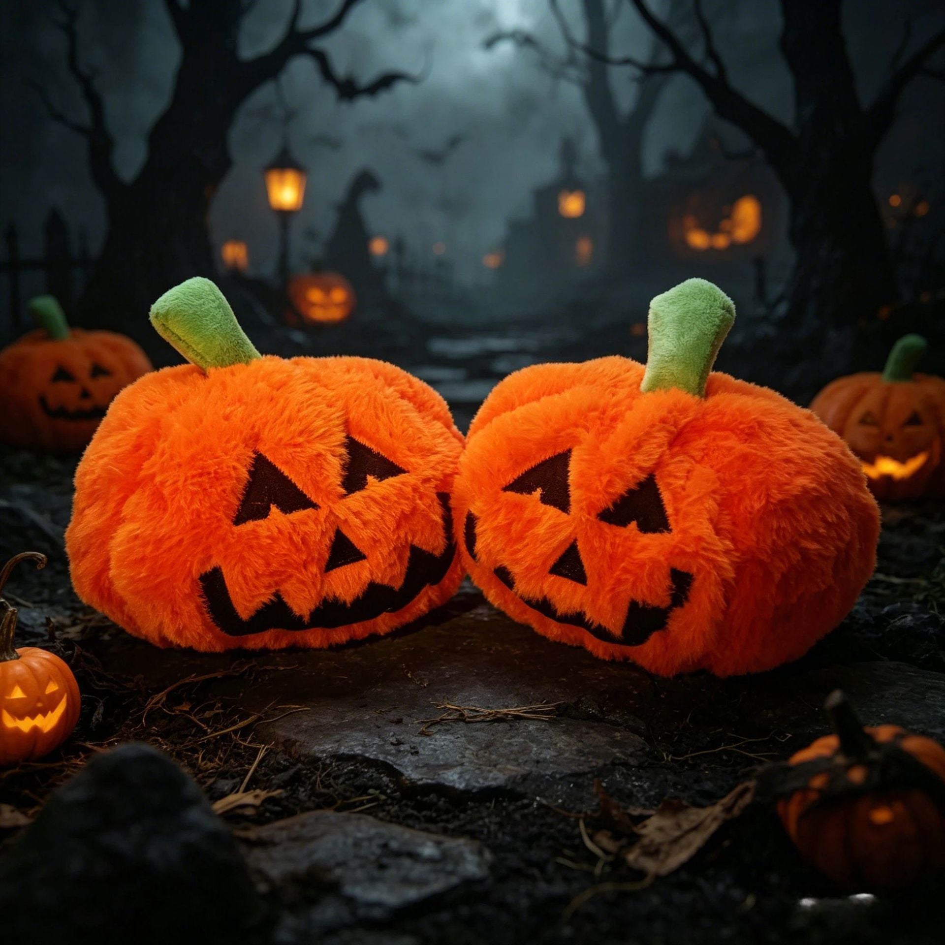 Halloween Creative Cute Funny Pumpkin Plush Toy Halloween Funny Pumpkin Props