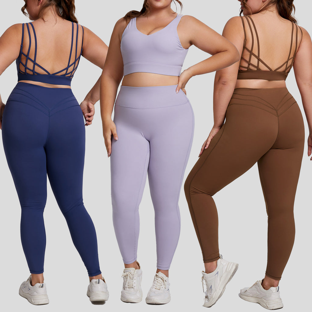 High elasticity yoga fitness suit yoga suit set running shockproof sportswear