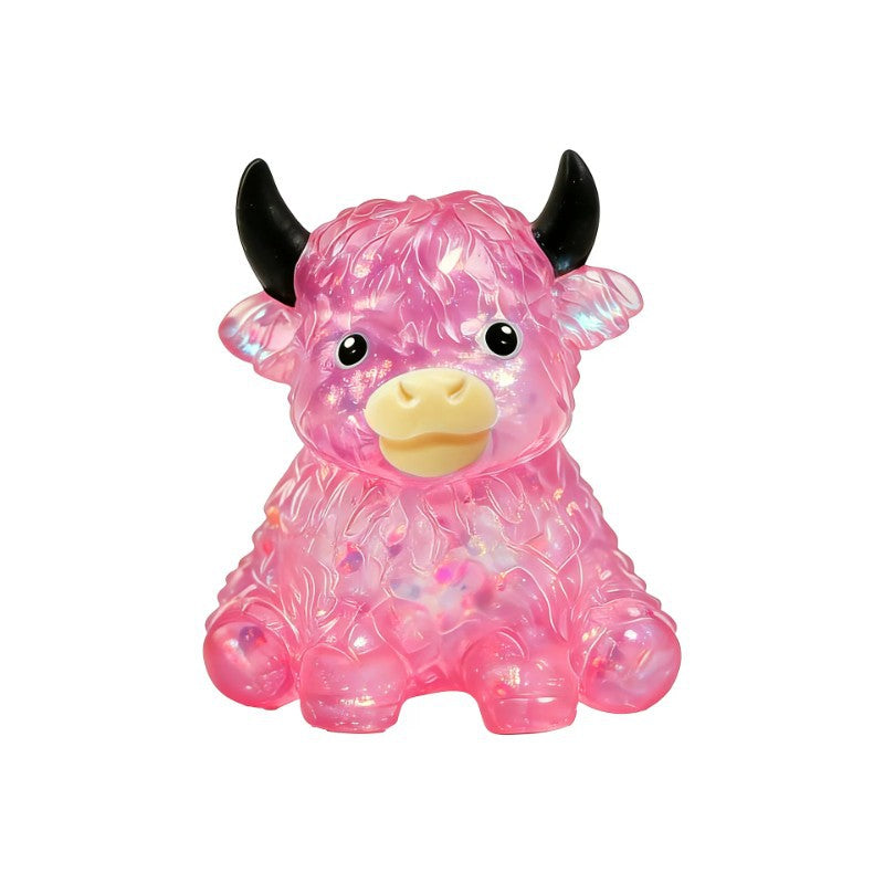 Glitter Highland Cow Squishy