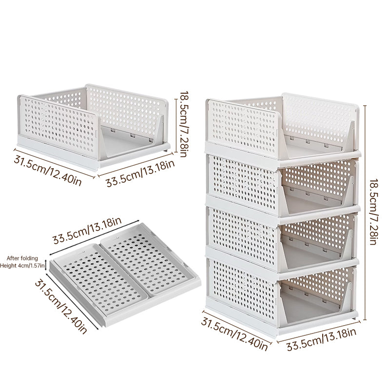 Foldable Closet Storage Bins, 4 Pack