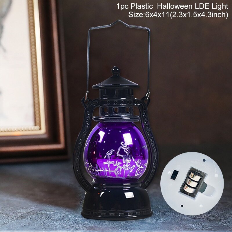 Halloween Retro Small Oil Lamp Halloween Decoration For Home Halloween Decoration Party Supply Horror Props Trick Or Treat