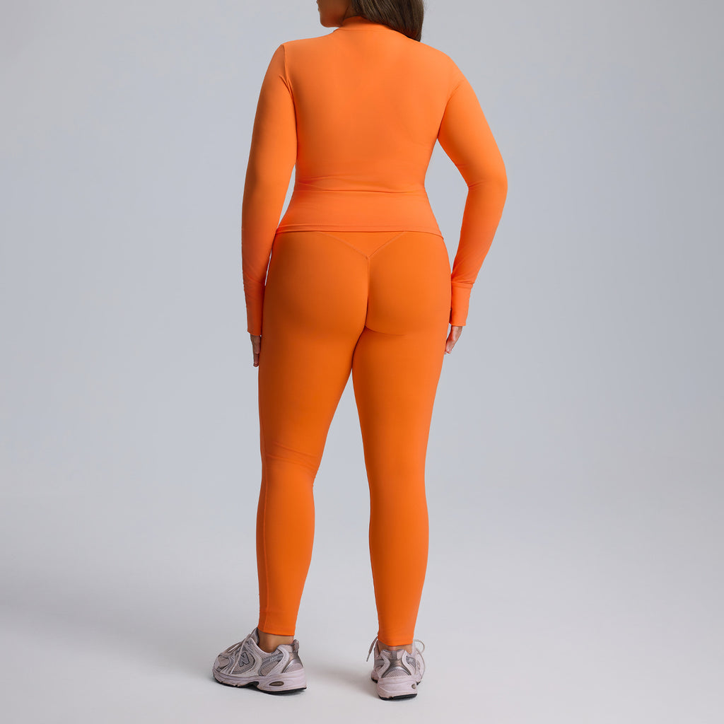 Long sleeved yoga suit set women's sportswear three piece set