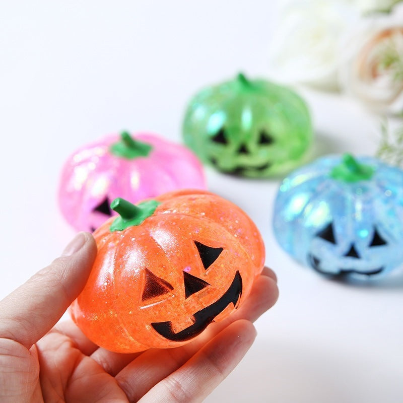 Pumpkin Head Squishy Toy