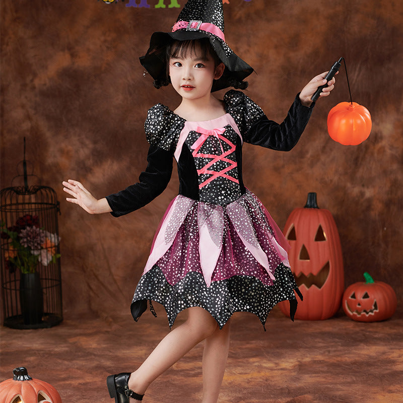 Halloween Costume Witch Costume Women's Witch Wizard Costume Party Outfit