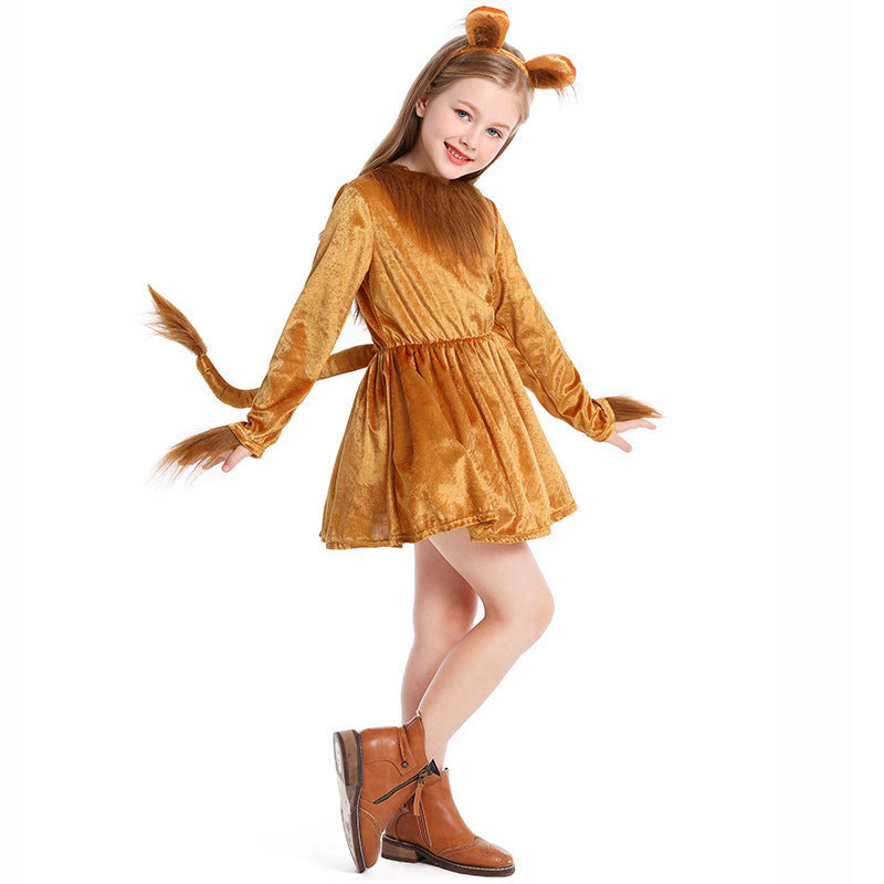 Halloween Costume Stage Performance Outfit Little Lion Cosplay Animal Costume Role Play