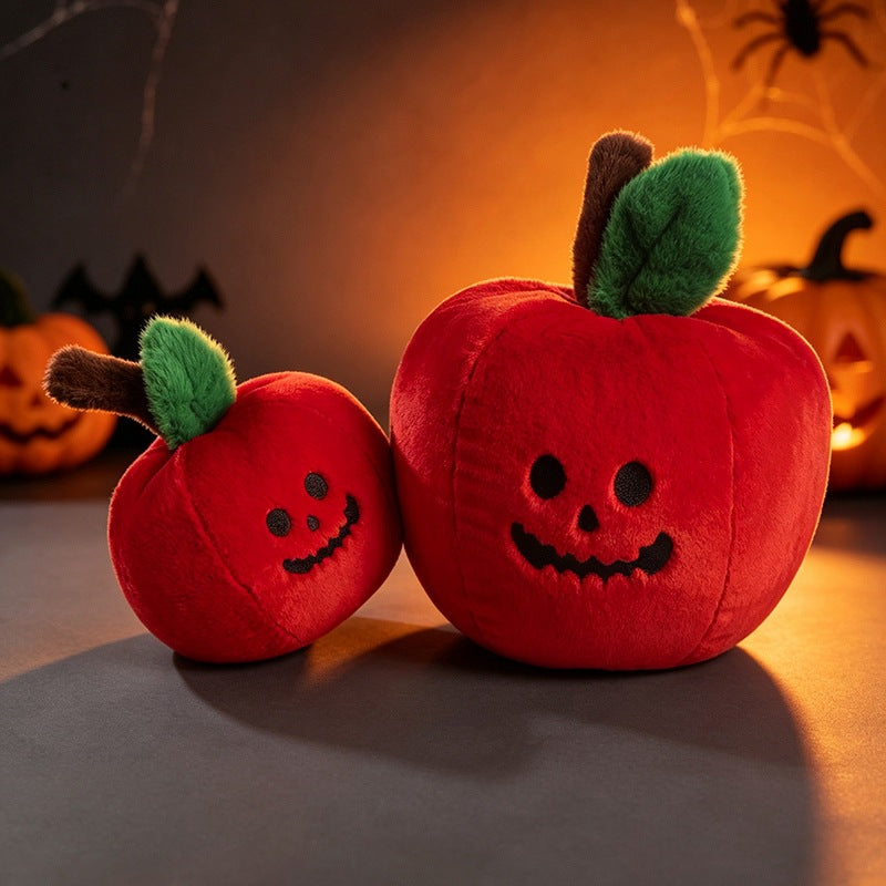 Halloween Plush Apple Toy Doll Poison Apple Festival Decoration Figurine Kids Prank Gift