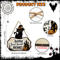 Halloween Wooden Black Cat Door Decor Front Door Wall Decoration Farmhouse Party Supplies Wooden Plaque