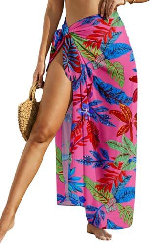 Sheer Floral Swim Cover-Up