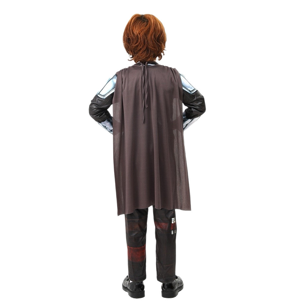 Halloween Costume Kids Cosplay Performance Costume Galaxy Bounty Hunter Mandalorian Kids Costume