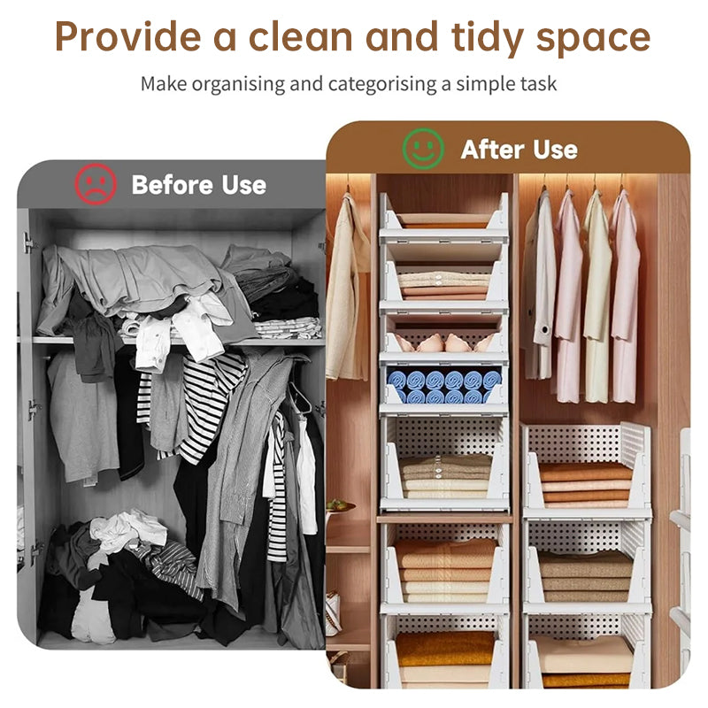 Foldable Closet Storage Bins, 4 Pack