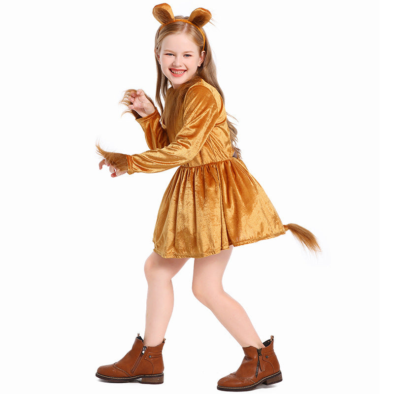 Halloween Costume Stage Performance Outfit Little Lion Cosplay Animal Costume Role Play