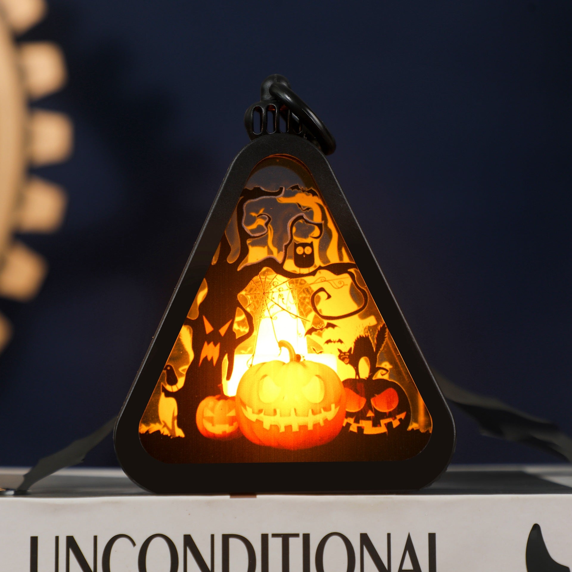 Halloween Decoration Handheld Pumpkin Lantern Ornament Halloween Small Gift Halloween Scene Decoration Prop