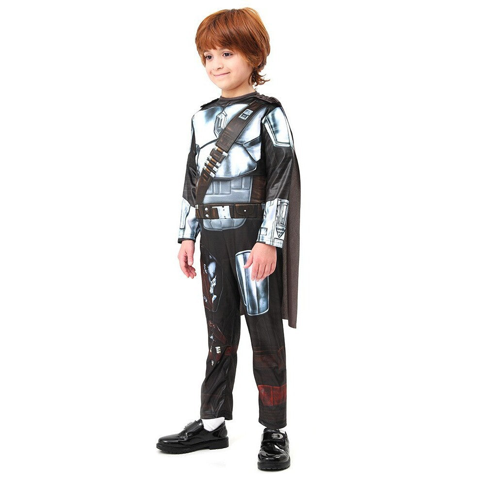 Halloween Costume Kids Cosplay Performance Costume Galaxy Bounty Hunter Mandalorian Kids Costume