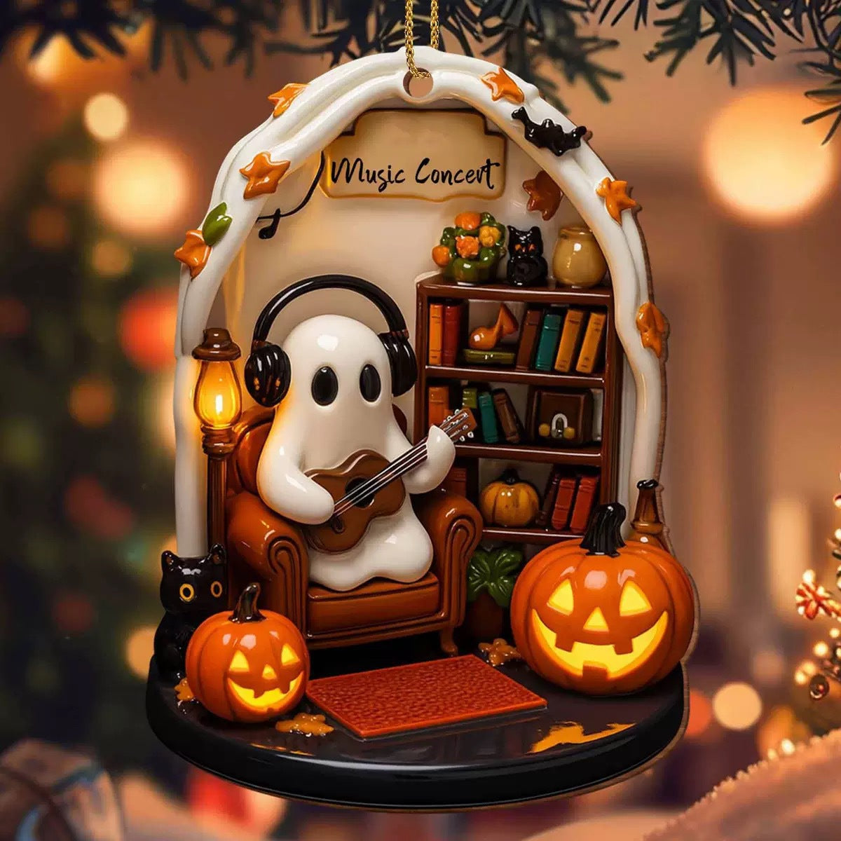 Halloween Spooky Reading Nook Ornament