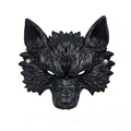 Halloween Wolf Head Mask Gold Silver Werewolf Cosplay Costume Party Prop Atmosphere Cloth