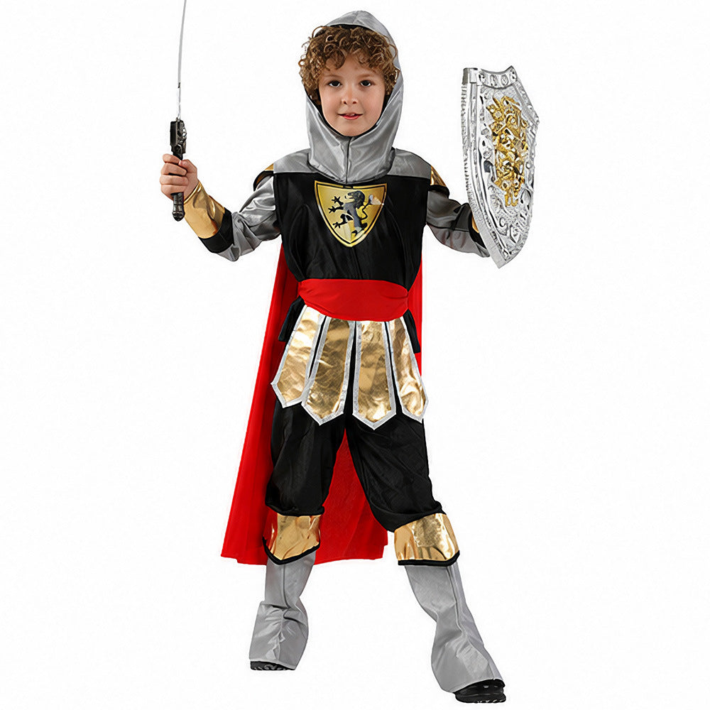 Halloween Roman Warrior Costume for Halloween Party and Cosplay, Roman Soldier Performance Outfit