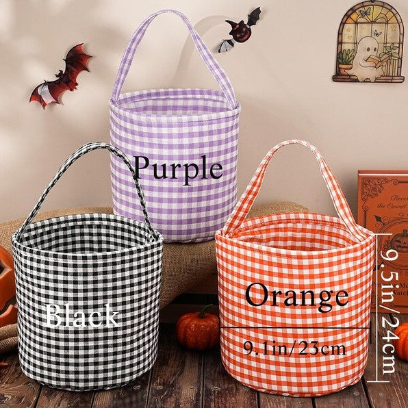 Checkered Easter Storage Basket