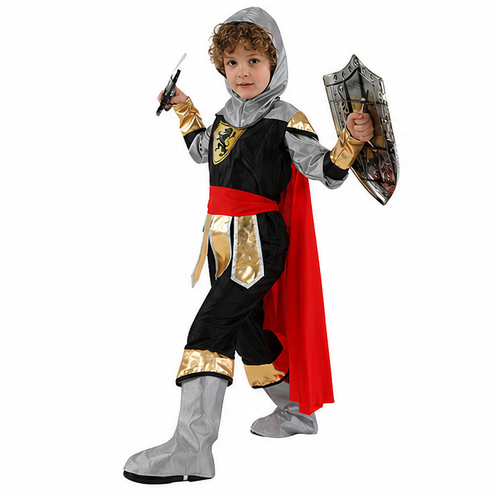Halloween Roman Warrior Costume for Halloween Party and Cosplay, Roman Soldier Performance Outfit