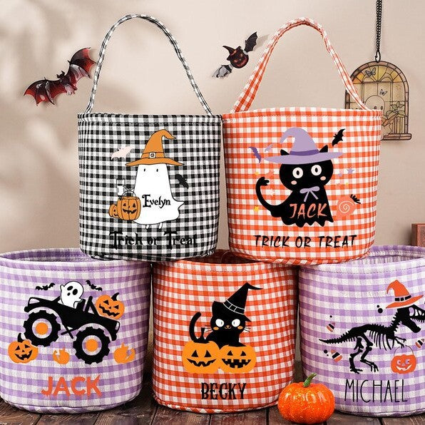 Checkered Easter Storage Basket