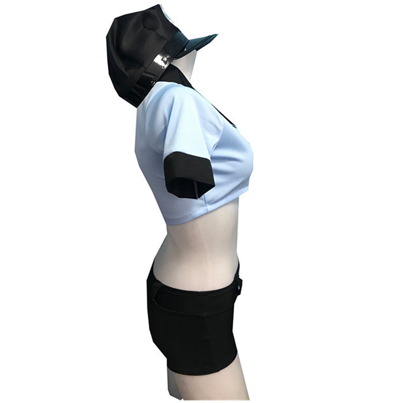 Role Play Cosplay Costume Halloween Police Uniform Sexy Woman Police Outfit Party Lingerie Uniform