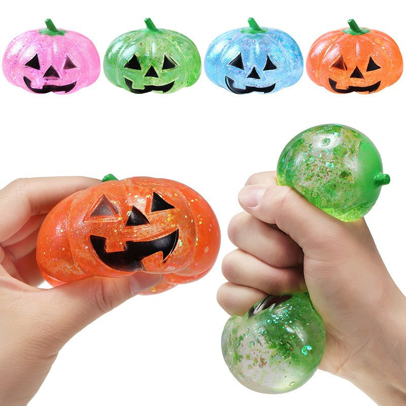 Pumpkin Head Squishy Toy
