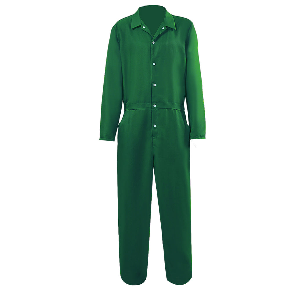 Halloween Prisoner Costume Unisex Adult Jumpsuit Set Movie Character Performance Costume Cosplay Outfit