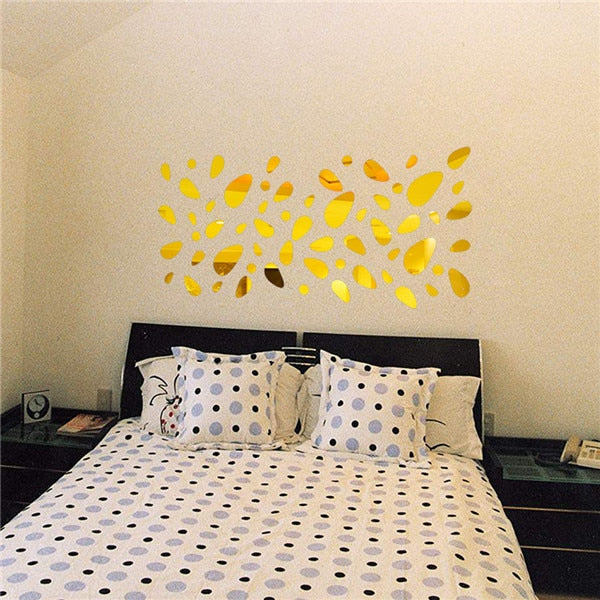 3D Mirror Wall Stickers, 12 Pack
