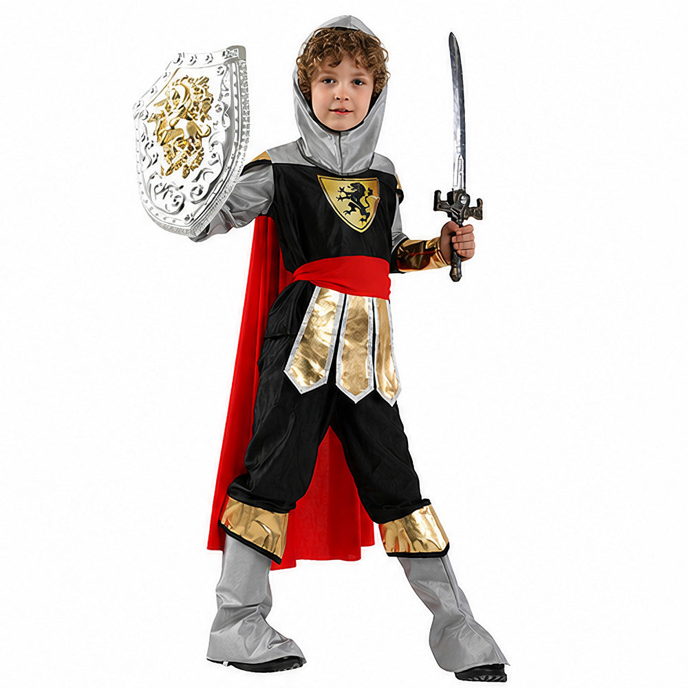 Halloween Roman Warrior Costume for Halloween Party and Cosplay, Roman Soldier Performance Outfit