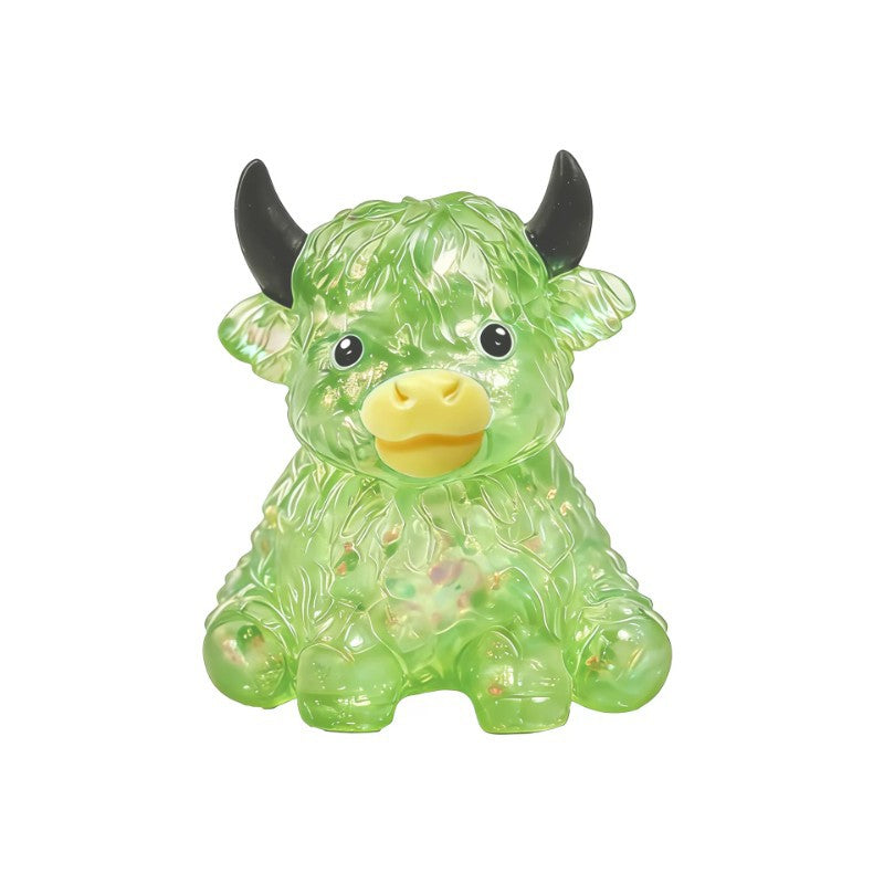 Glitter Highland Cow Squishy