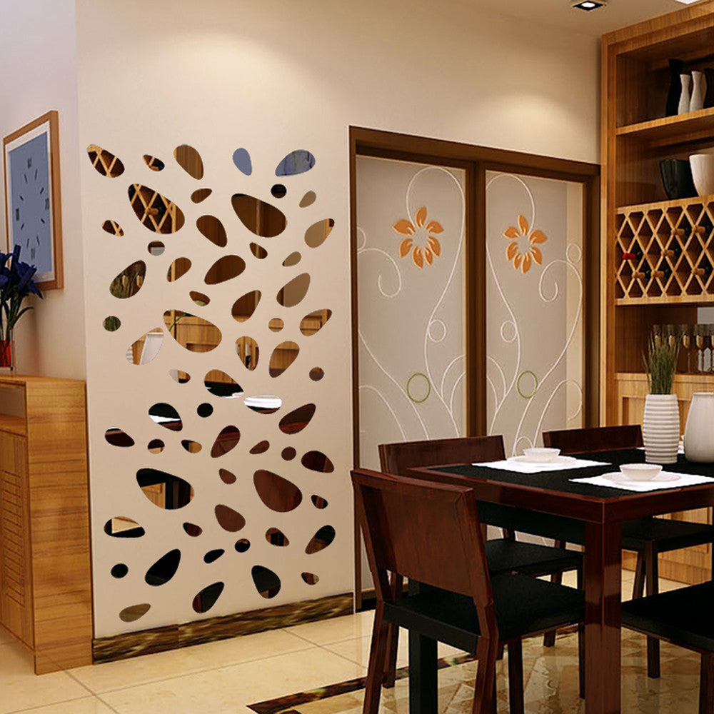 3D Mirror Wall Stickers, 12 Pack