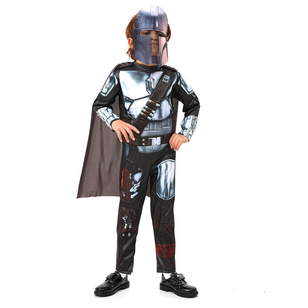Halloween Costume Kids Cosplay Performance Costume Galaxy Bounty Hunter Mandalorian Kids Costume