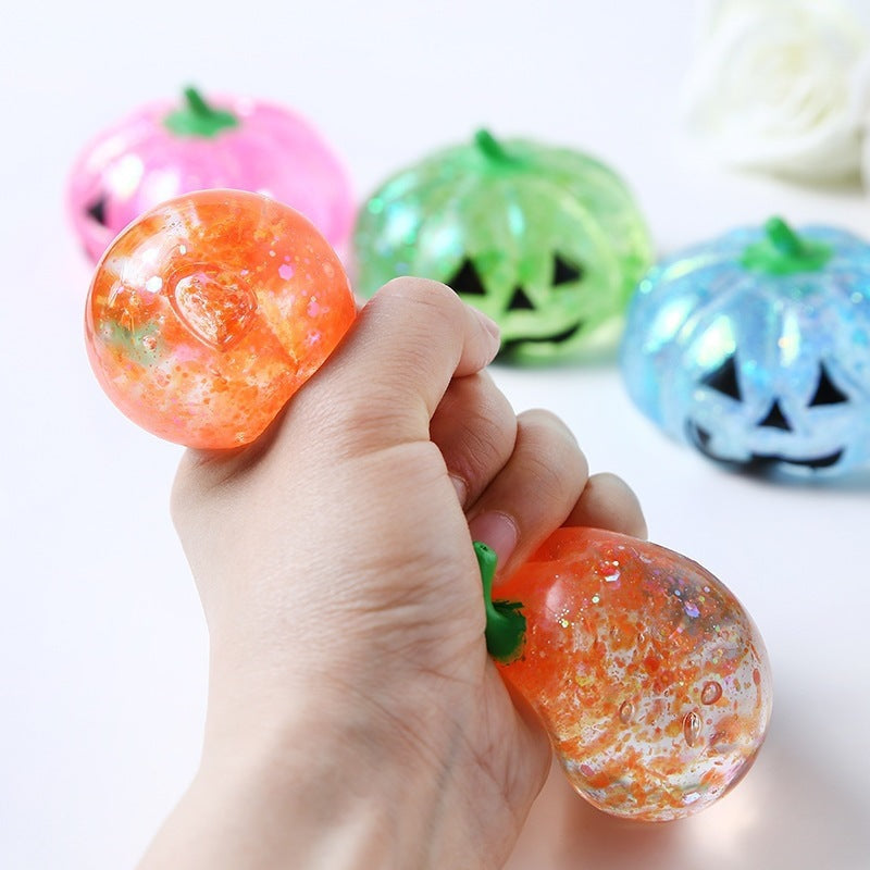 Pumpkin Head Squishy Toy