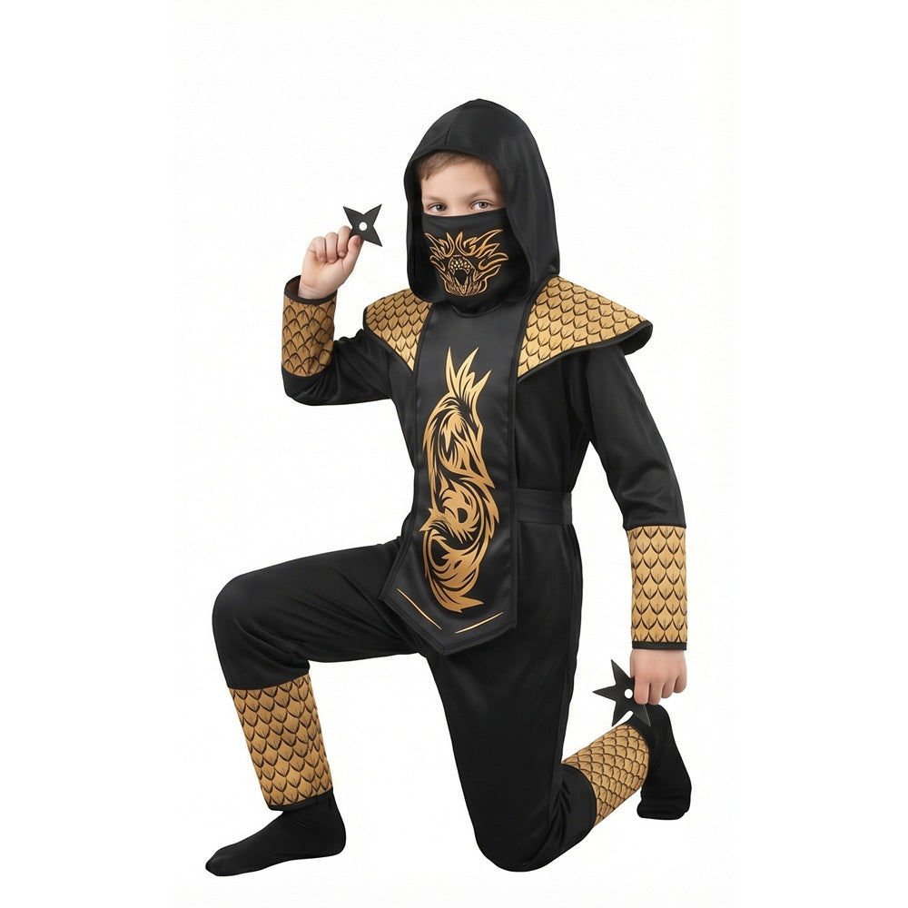Festival Ninja Cosplay Costume for Kids Halloween Role Play Performance Outfit