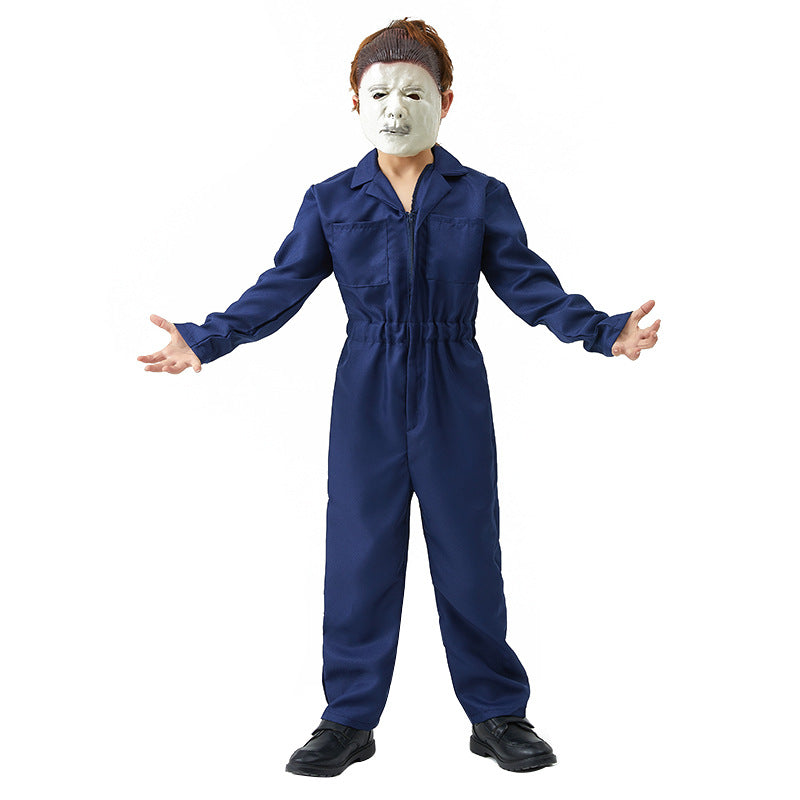 Halloween Costume for Kids - Michael Myers Cosplay Outfit, Horror Movie Character, Child's Scary Halloween Costume