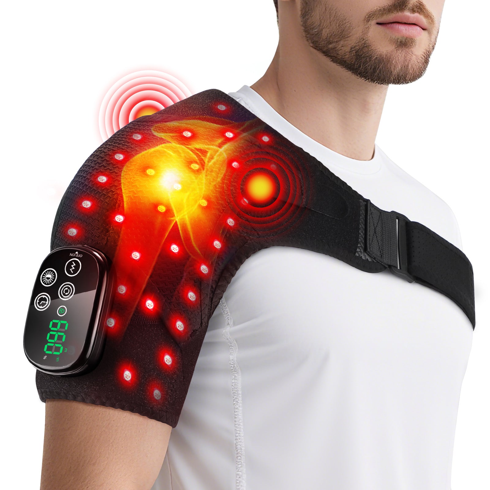 Heated Shoulder Massager Belt