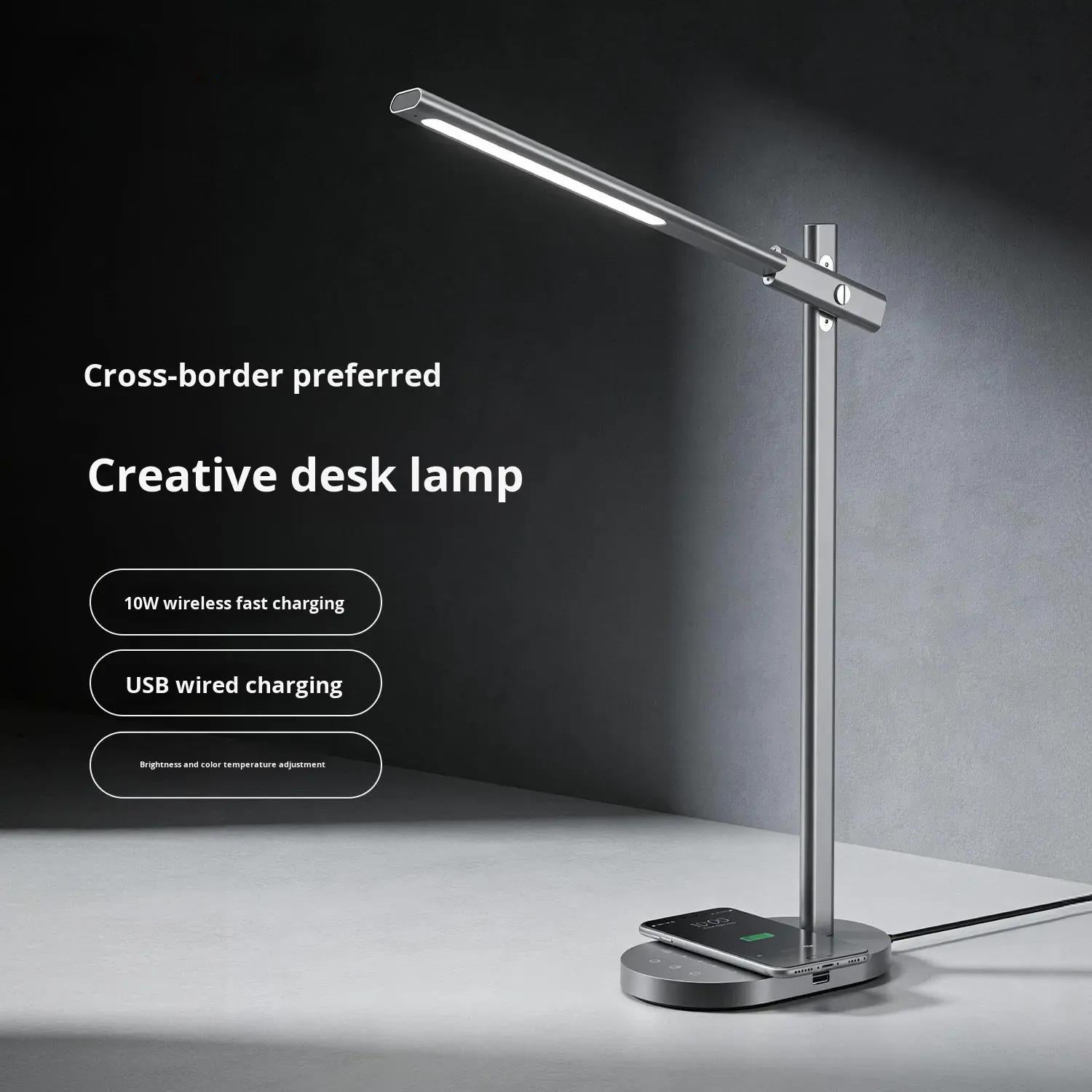 Desk Lamp with Wireless Charging