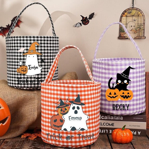 Checkered Easter Storage Basket