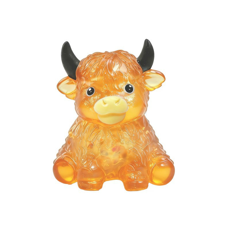 Glitter Highland Cow Squishy
