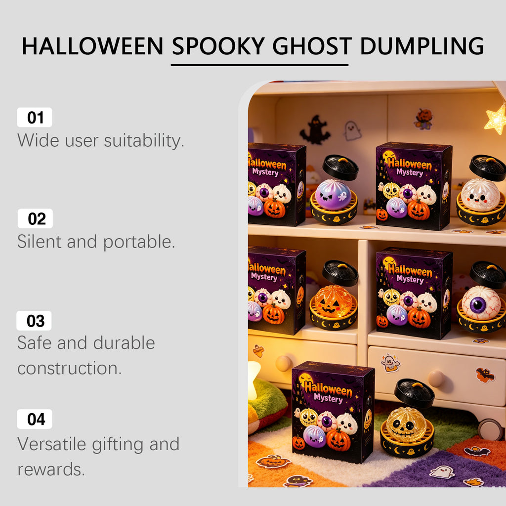 Halloween Squishy Toy Soft Material Non-Sticky Fun Shape Halloween Atmosphere Slow Rebound Squishy Toy