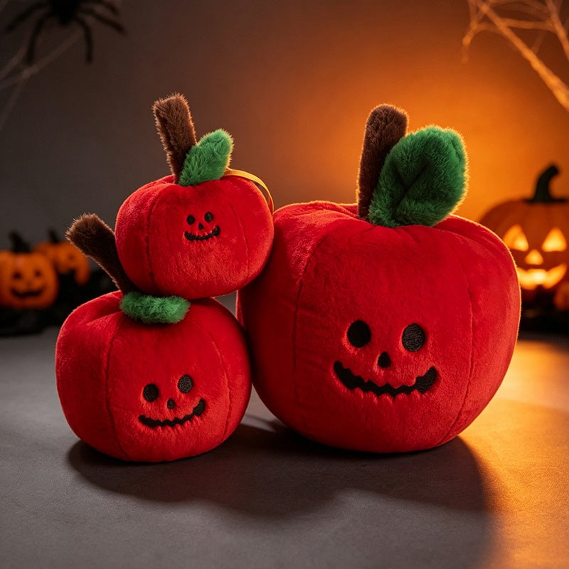 Halloween Plush Apple Toy Doll Poison Apple Festival Decoration Figurine Kids Prank Gift