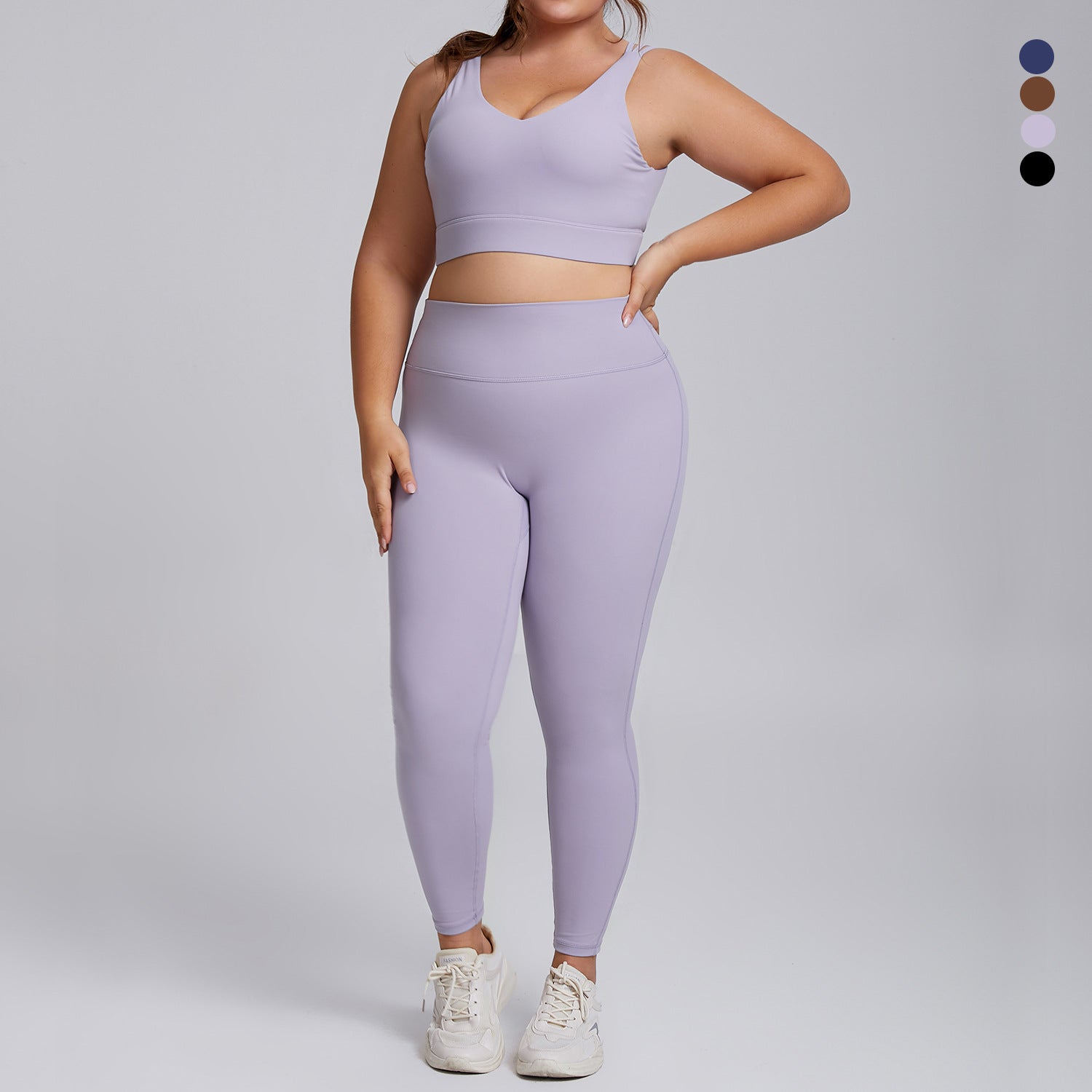 High elasticity yoga fitness suit yoga suit set running shockproof sportswear