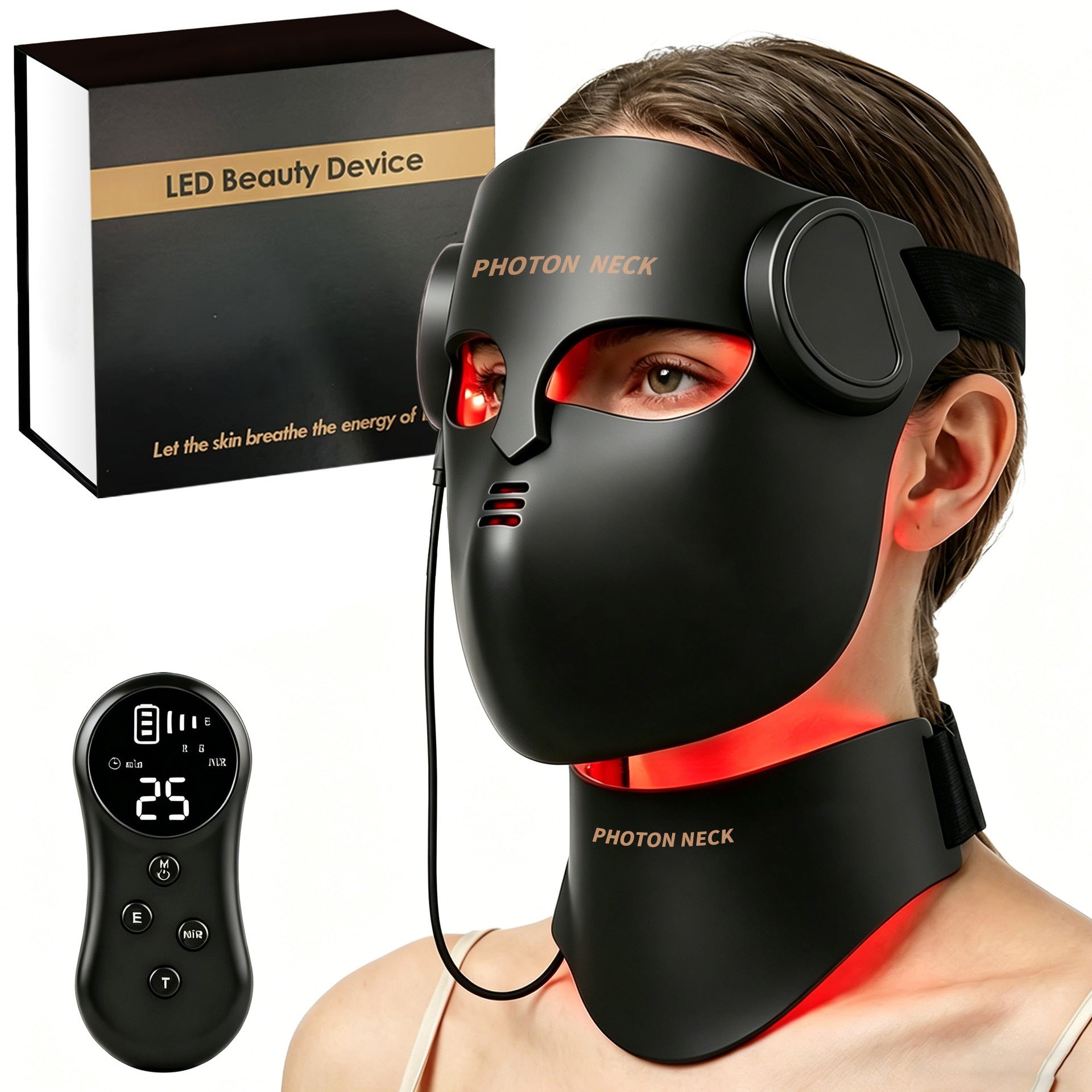 Wireless LED Silicone Face Mask