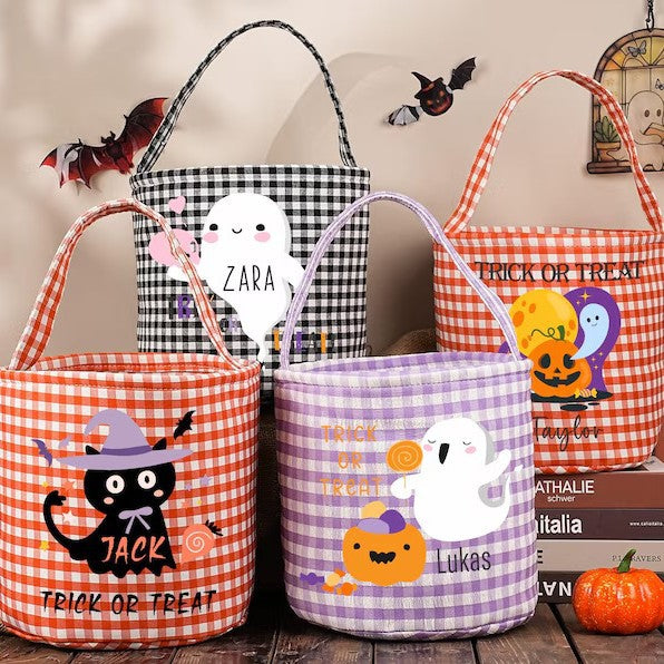 Checkered Easter Storage Basket
