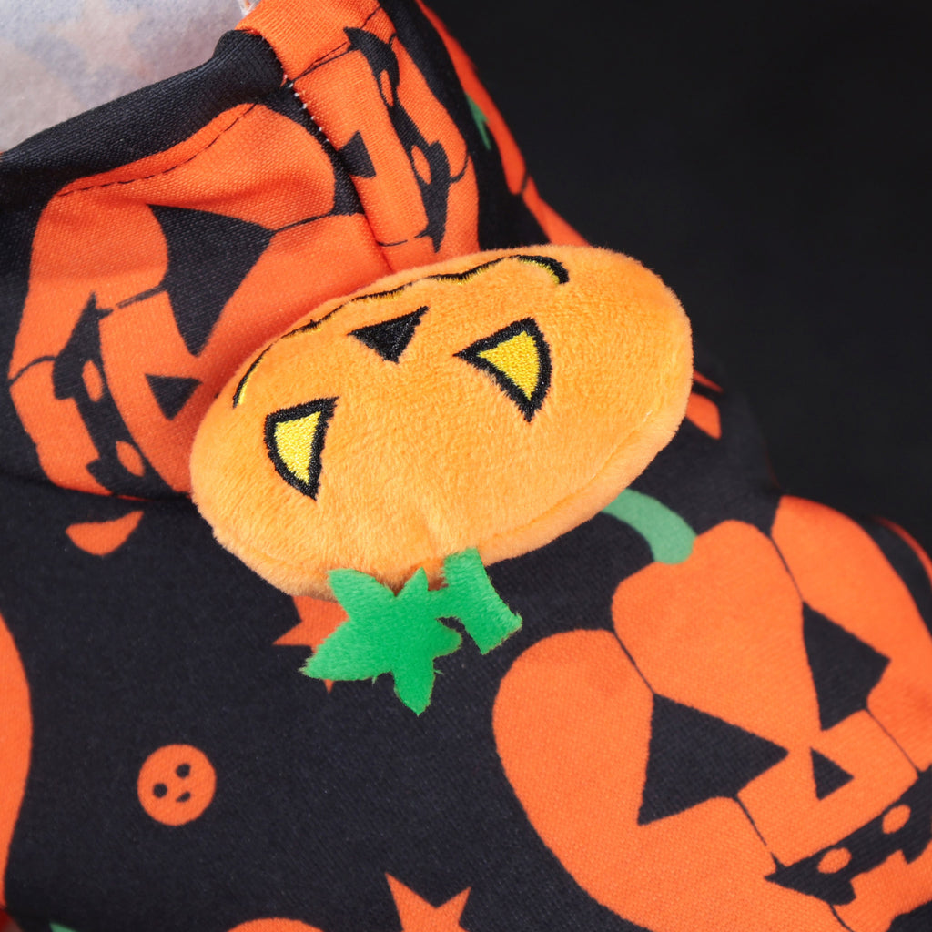 Halloween Pet Dog Clothes Cat Dog Halloween Pumpkin Hoodie Sweatshirt for Medium and Small Dogs Teddy Factory Direct